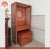 Mẫu phòng thờ đẹp gia tiên chất liệu gỗ sồi, bàn thờ gỗ hiện đại PT125
