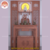 Mẫu phòng thờ đẹp gia tiên chất liệu gỗ sồi, bàn thờ gỗ hiện đại PT13