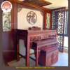 Mẫu phòng thờ đẹp chất liệu gỗ sồi, bàn thờ gỗ hiện đại PT153