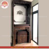 Mẫu phòng thờ đẹp chất liệu gỗ sồi, bàn thờ gỗ hiện đại PT155