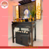 Mẫu phòng thờ đẹp chất liệu gỗ sồi, bàn thờ gỗ hiện đại PT160