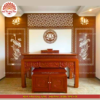Mẫu phòng thờ đẹp - bàn thờ gỗ hiện đại PT162