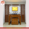 Mẫu phòng thờ đẹp - bàn thờ gỗ hiện đại PT164