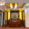 Mẫu phòng thờ đẹp - bàn thờ gỗ hiện đại - PT170