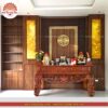Mẫu phòng thờ đẹp - bàn thờ gỗ hiện đại - PT177