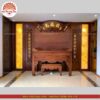 Mẫu phòng thờ đẹp - bàn thờ gỗ hiện đại - PT180
