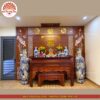 Mẫu phòng thờ đẹp - bàn thờ gỗ hiện đại - PT186