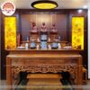 Mẫu phòng thờ đẹp - bàn thờ gỗ hiện đại - PT194