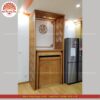 Mẫu phòng thờ đẹp - bàn thờ gỗ hiện đại - PT198