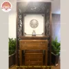 Mẫu phòng thờ đẹp gia tiên chất liệu gỗ sồi, bàn thờ gỗ hiện đại PT31