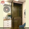 Mẫu phòng thờ đẹp gia tiên chất liệu gỗ sồi, bàn thờ gỗ hiện đại PT33
