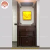 Mẫu phòng thờ đẹp gia tiên chất liệu gỗ sồi, bàn thờ gỗ hiện đại PT34