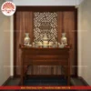 Mẫu phòng thờ đẹp gia tiên chất liệu gỗ sồi, bàn thờ gỗ hiện đại PT67
