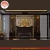 Mẫu phòng thờ đẹp gia tiên chất liệu gỗ sồi, bàn thờ gỗ hiện đại PT78