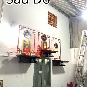 Alternative view of Bàn Thờ Treo Tường Đẹp Thờ Phật - Gia Tiên - BTT03