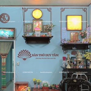 Alternative view of Bàn Thờ Treo Tường Đẹp Thờ Phật - Gia Tiên - BTT18