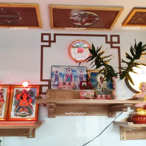 Alternative view of Bàn Thờ Treo Tường Đẹp Thờ Phật - Gia Tiên - BTT06