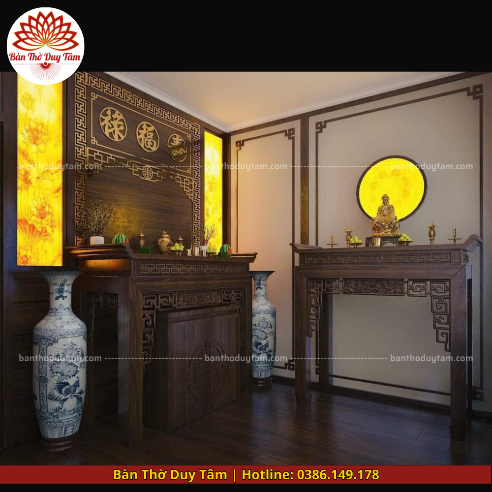 thiết kế phòng thờ