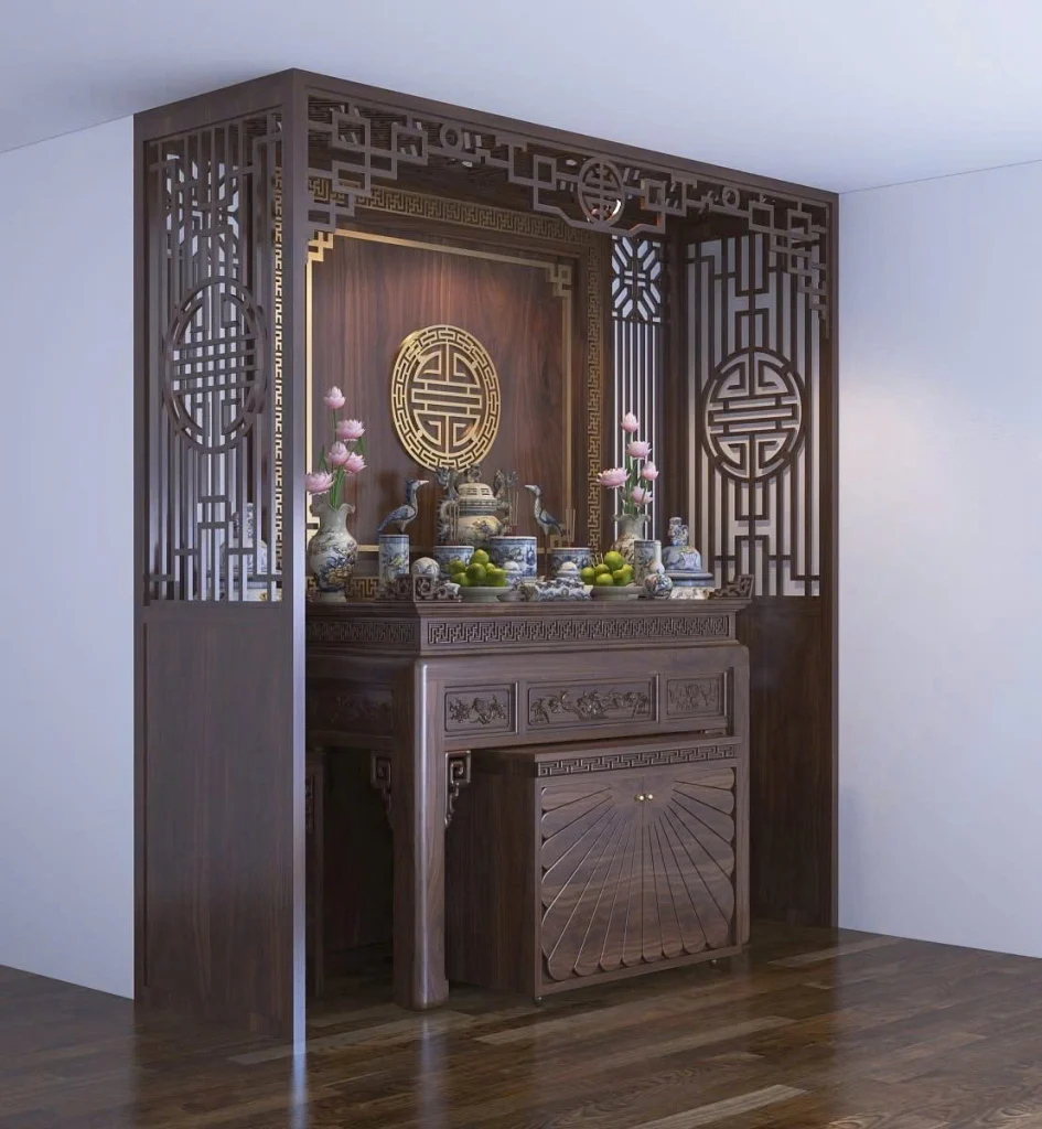 mẫu thiết kế phòng thờ duy tâm 02